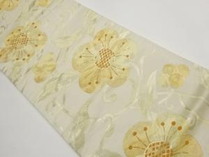 花唐草模様織出し袋帯